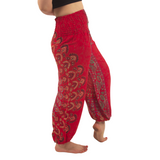 Pantalon Priya Rojo con Verde