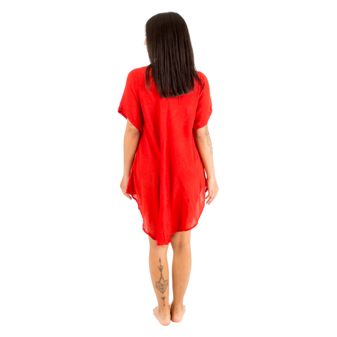 Vestido/Blusa Dipika Roja