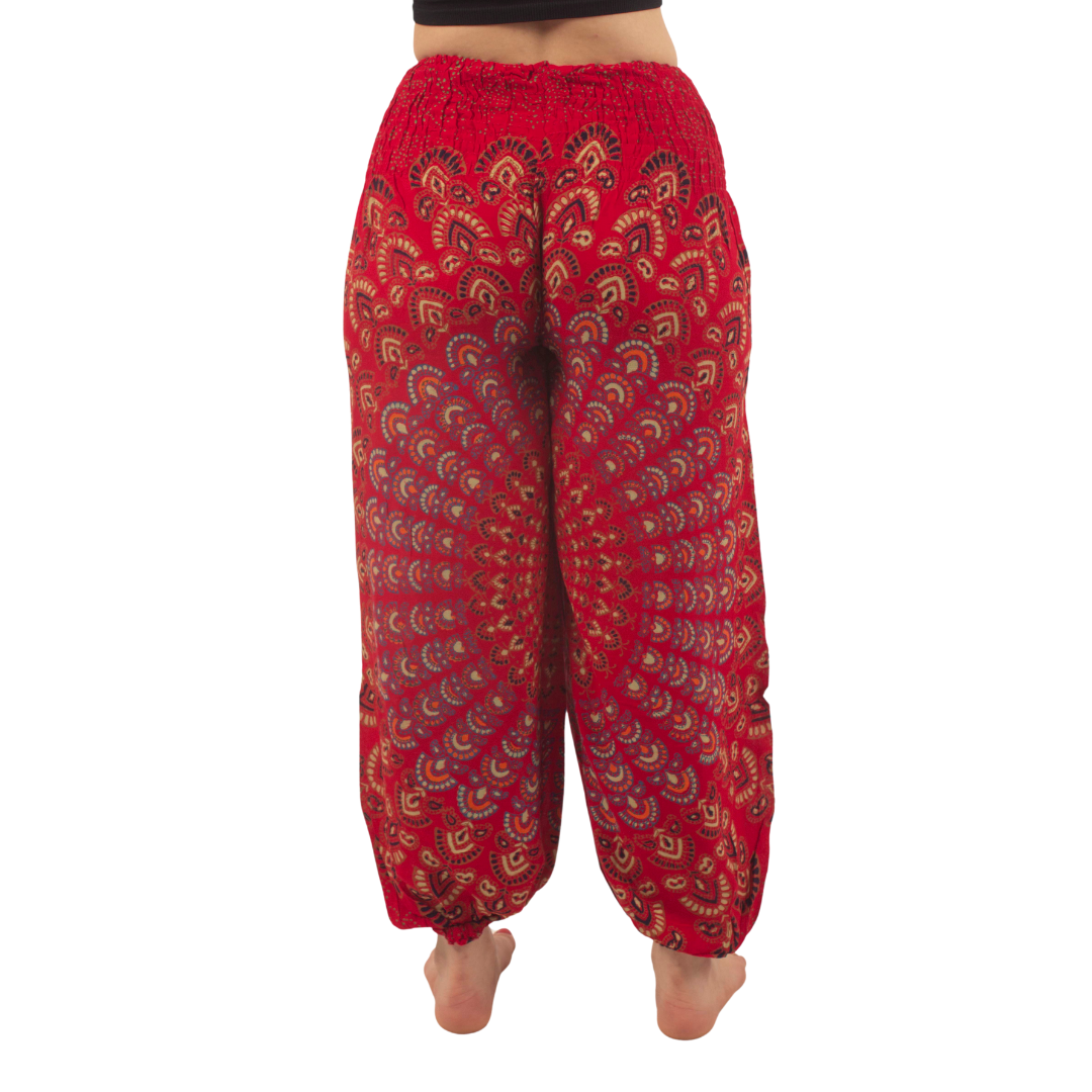 Pantalon Priya Rojo con Verde