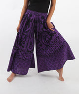 Pantalon Palazzo Morado Estampado negro