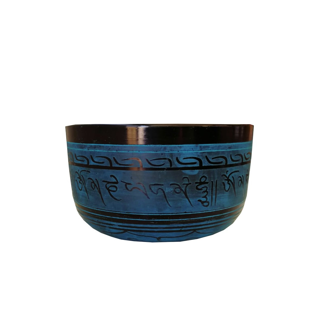 Cuenco Tibetano Azul 22 Cms  - Nota FA