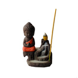 Porta Incienso Cascada Mini Buda Siddharta Rojo + 10 inciensos especiales