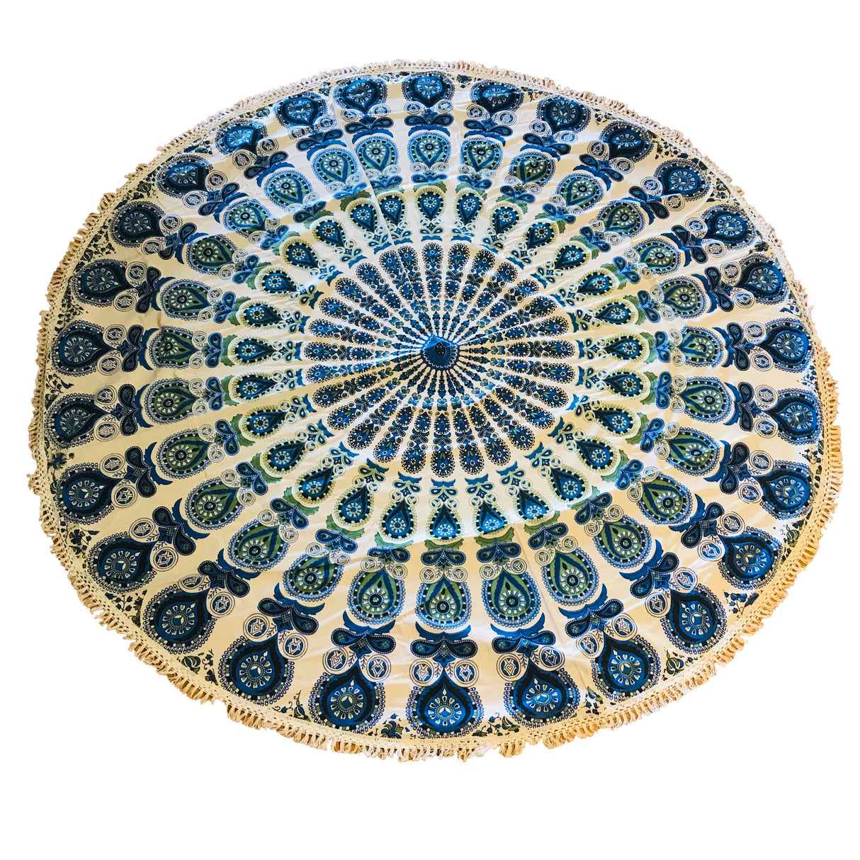 Pareo - Cubre cama mandala Blue and Green