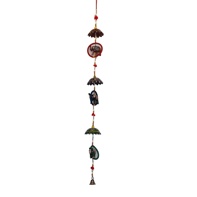 Colgante triple elefante verde rojo azul