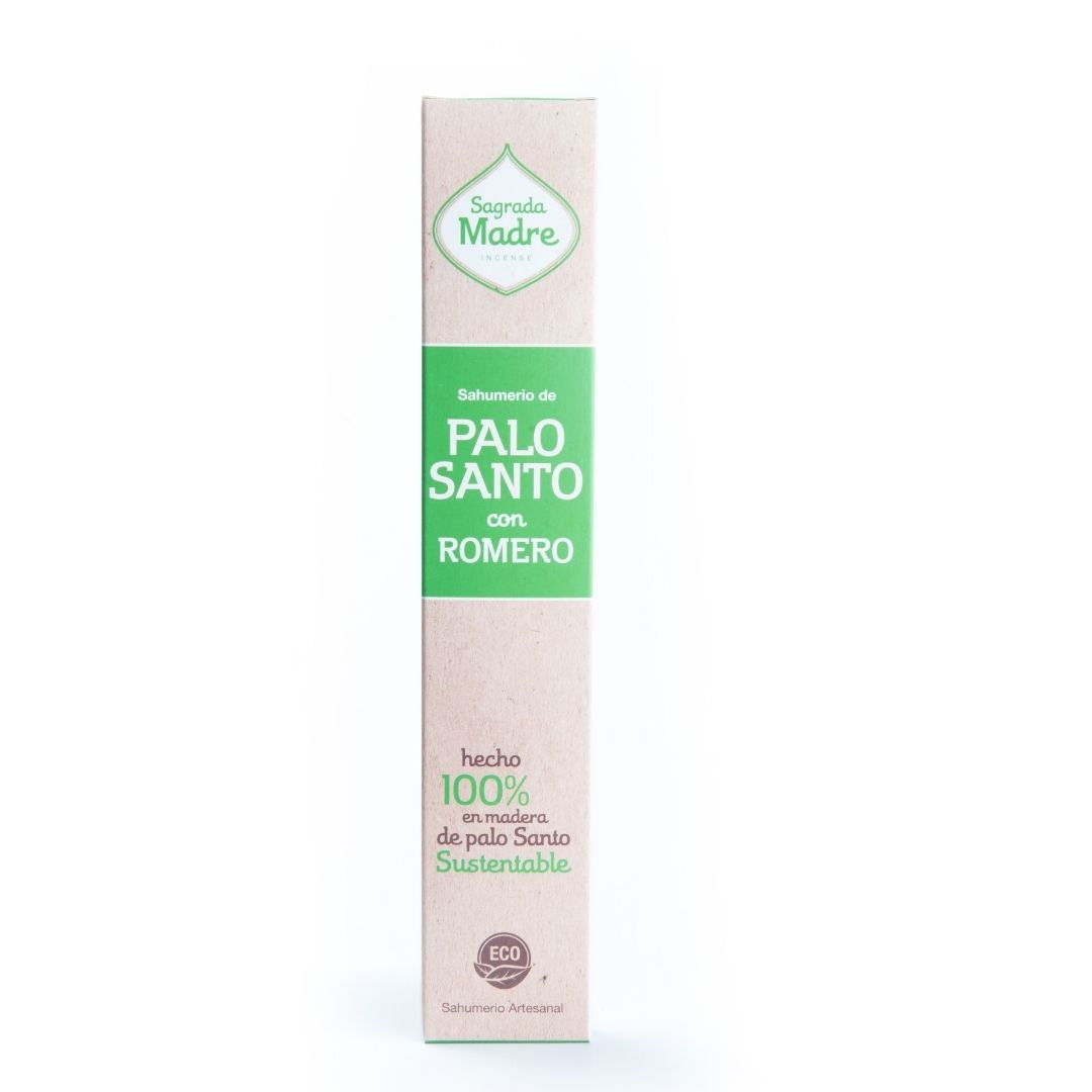 Varilla Sahumerio Palo Santo con Romero - Sagrada Madre