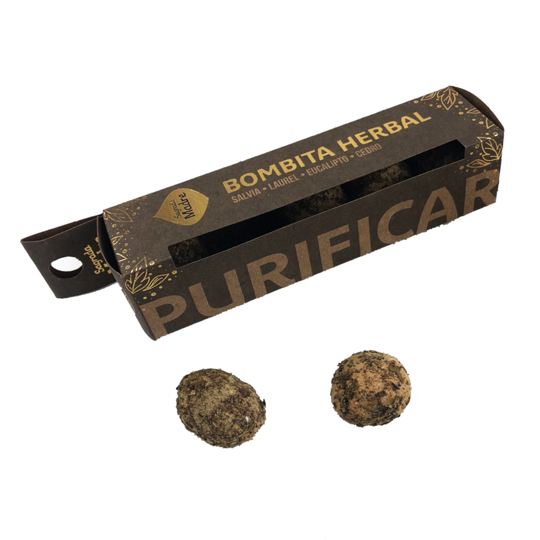 Bombita Herbal Sahumerio Purificar - Sagrada Madre