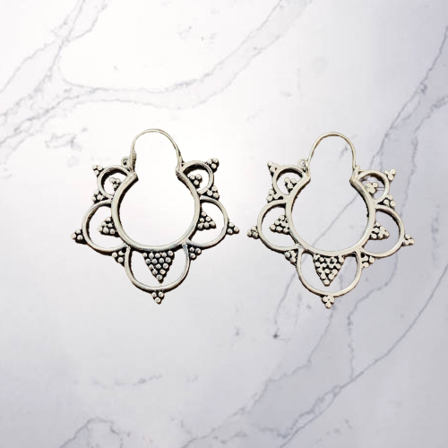 Aros Demi Circle Plateado