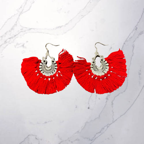 Aros Colgantes Summer Rojo