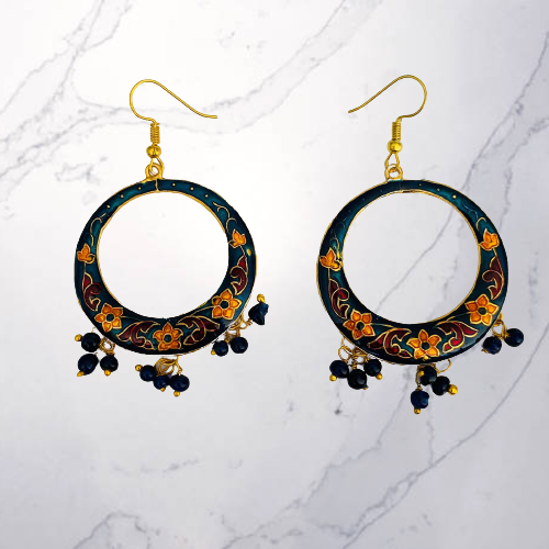 Aros Dark Blue Yellow Flower