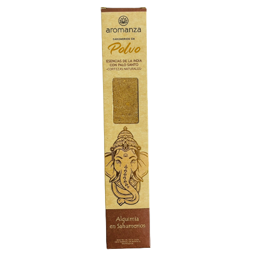 Sahumerio en Polvo Esencia de la India y Palo Santo - Aromanza