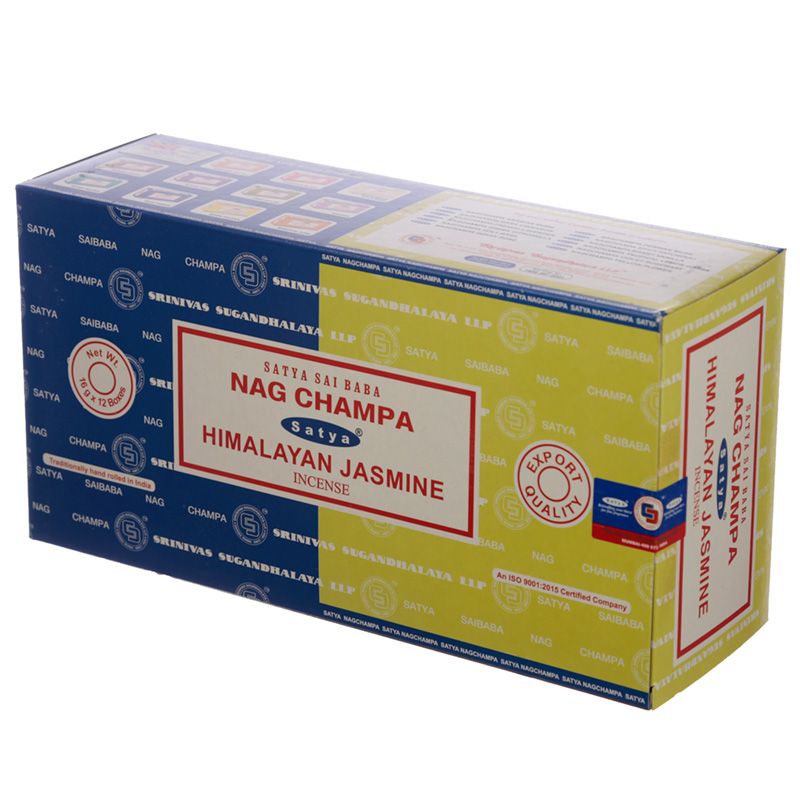 Incienso dúo Nag Champa y Himalayan Jasmine