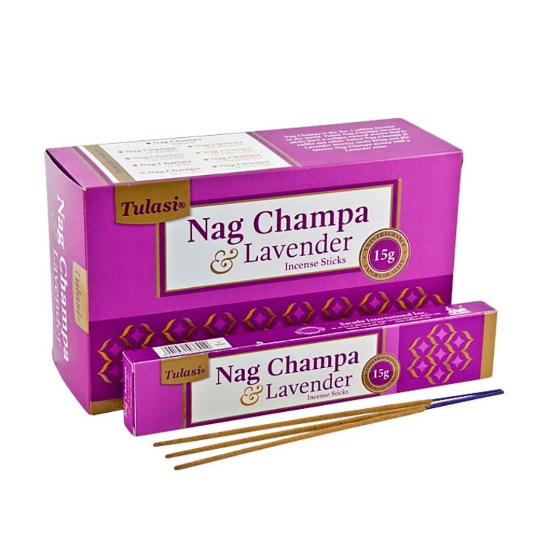 Incienso Natural Nag Champa Lavanda - Tulasi