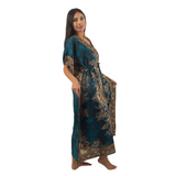 Vestido Kaftan Turquesa