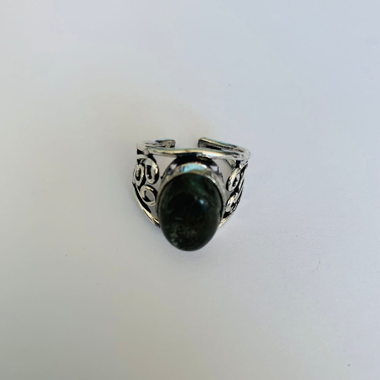 Anillo Corona Labradorita