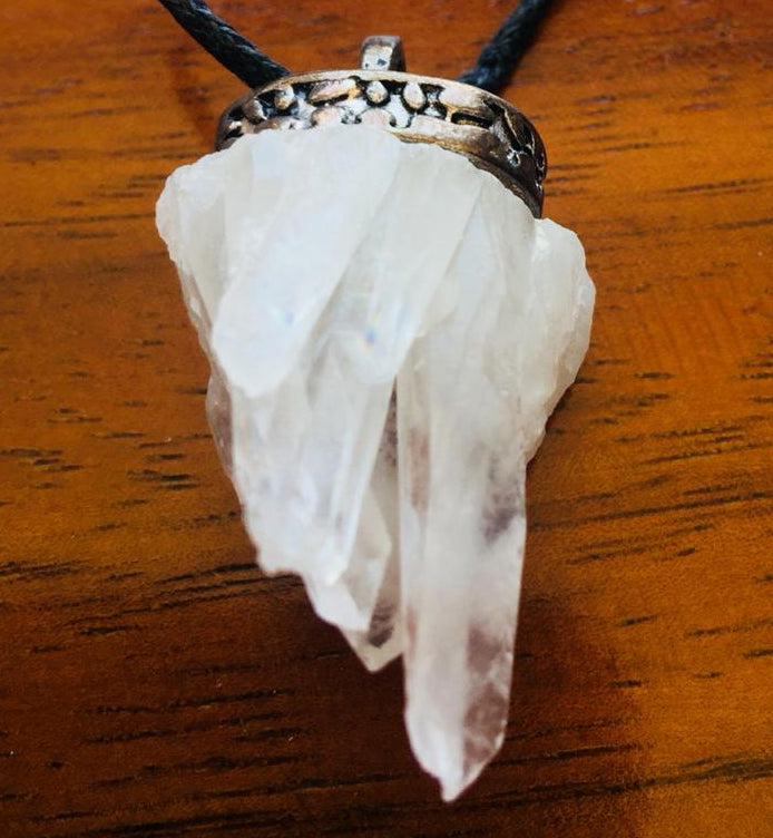 Colgante Piedra Cuarzo Cristal