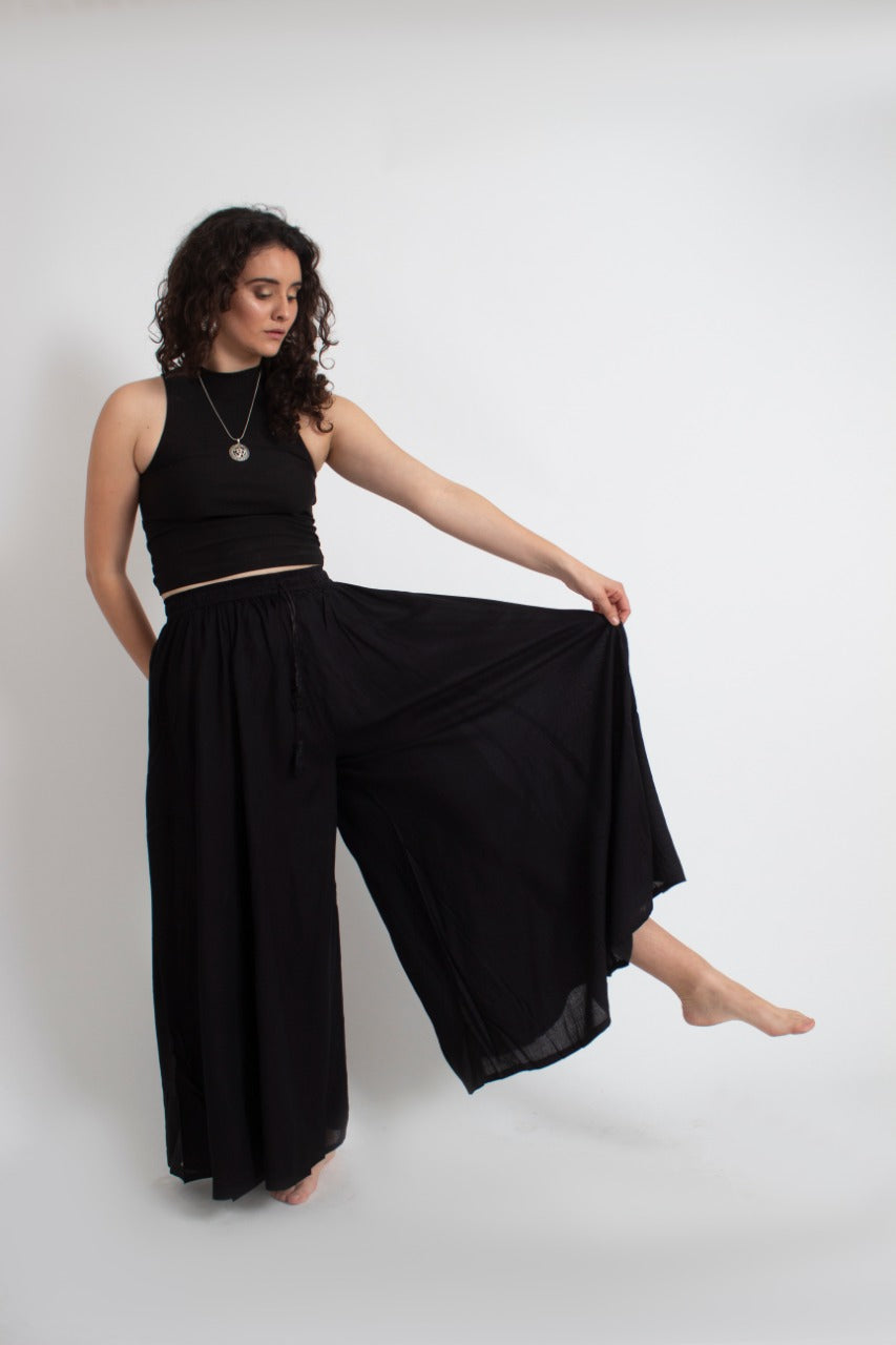 Pantalon Palazzo Negro