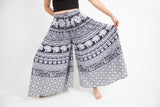 Pantalon Palazzo Negro Estampado