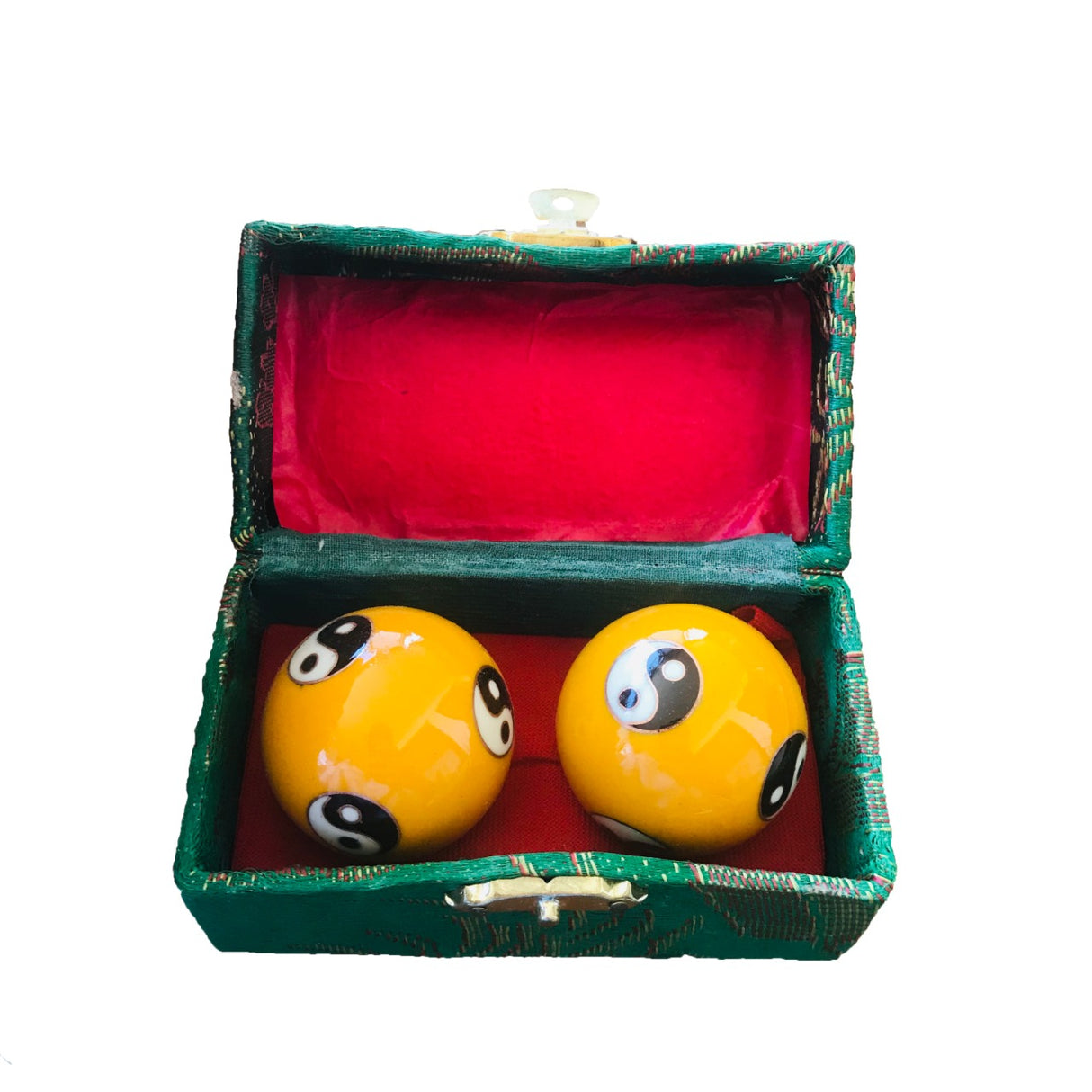 Bolas Chinas Amarillo Ying Yang Simple