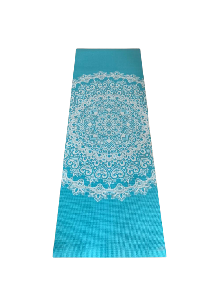 Mat de Yoga Celeste Diseño Sunflower