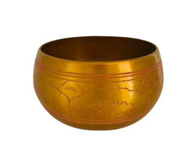 Cuenco Tibetano 15 cm Nota: FA - Dorado