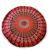 Pareo - Cubre cama mandala redondo Burdeo Design