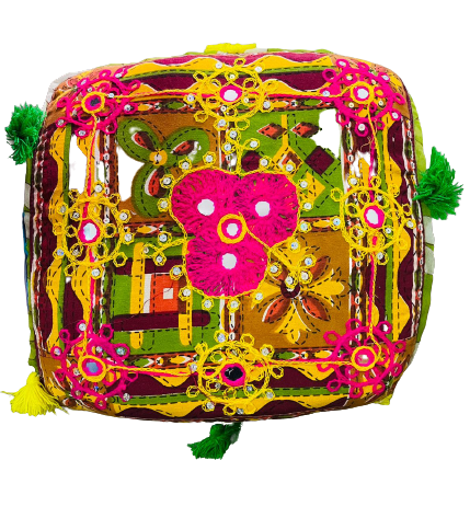 Cojin Amarillo Rosado - Flower