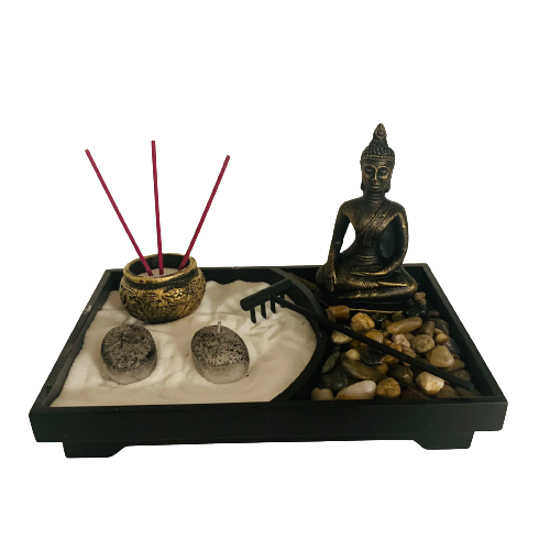 Jardin Zen Budda Meditando