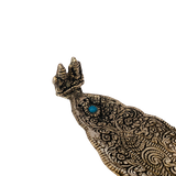 Porta Incienso de Aluminium Laxmi & Ganesha