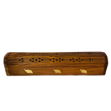 Porta Incienso Caja de Madera - Elefante