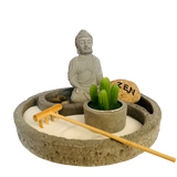 Jardin Zen Budda Ying Yang Piedra