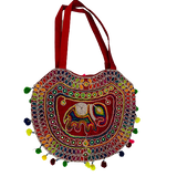 Cartera Elefante bordada roja