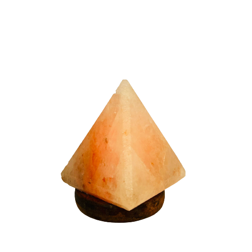 Lampara de Sal del Himalaya Pirámide Led Multicolor Mini