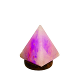 Lampara de Sal del Himalaya Pirámide Led Multicolor Mini