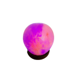 Lampara de Sal del Himalaya Esfera Led Multicolor Mini