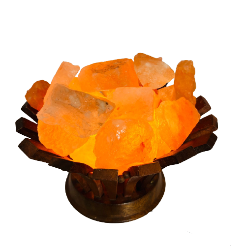 Canasta de Madera de Sal del Himalaya