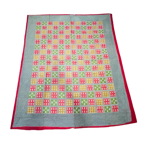 Cubrecama 2 plazas Red and Yellow Design
