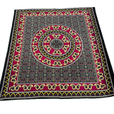 Cubrecama 2 plazas Mandala Red- Black Design