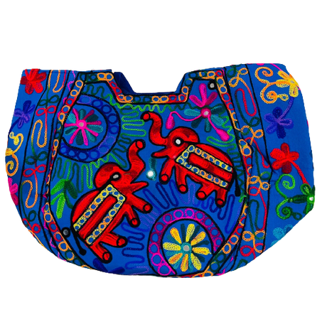 Bolso Playero Design Doble Elefante - Azul