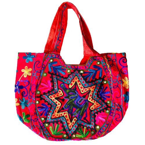 Bolso Playero Elefante Estrella Rojo