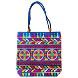 Cartera Bordado Hindú Circulo de Flores Multicolor