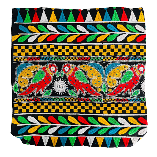 Cartera Bordado Hindú - Diseño Ave