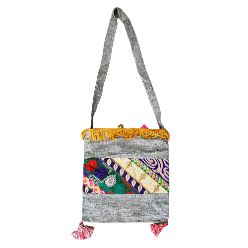 Bolso Crochet - Diseño Gris