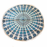 Pareo - Cubrecama Mandala Blue and White Design