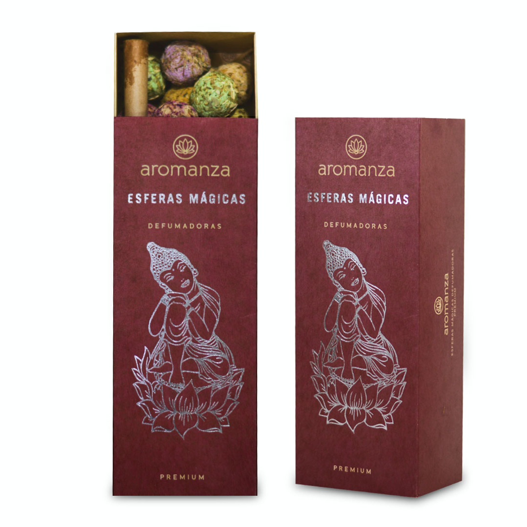 Box Esferas Magicas Defumadoras - Aromanza