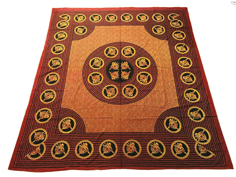 Cubrecama 2 Plaza Desierto Rojo