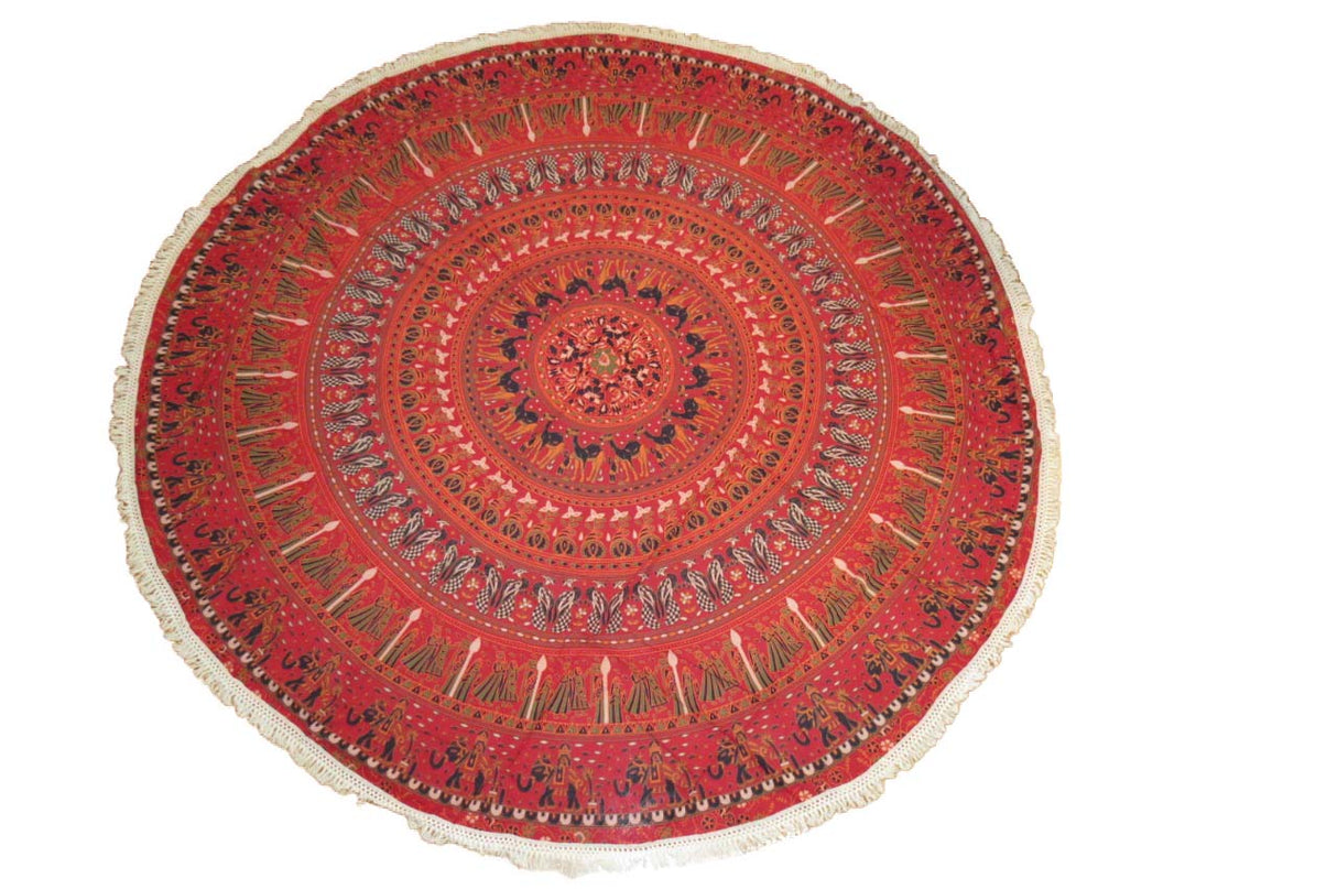 Pareo - Cubre cama Red and Black animals