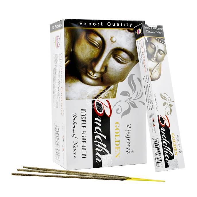 Incienso Natural Golden Buddha - Vijayshree