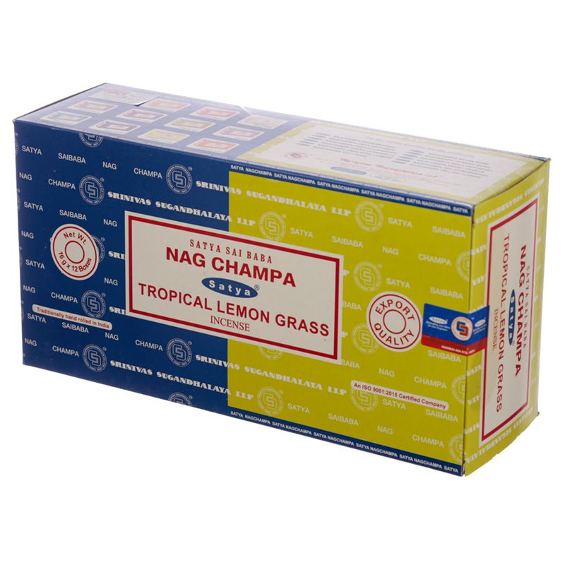 Incienso dúo Nag Champa y Tropical Lemongrass