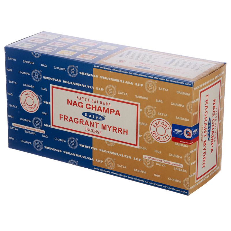 Incienso dúo Nag Champa y Fragrant Mirra