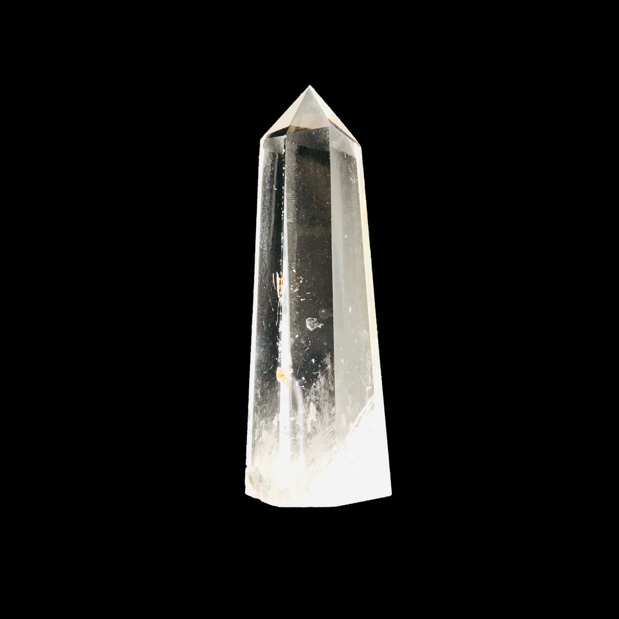 Punta de Cuarzo de Cristal - 6 cm hexagonal